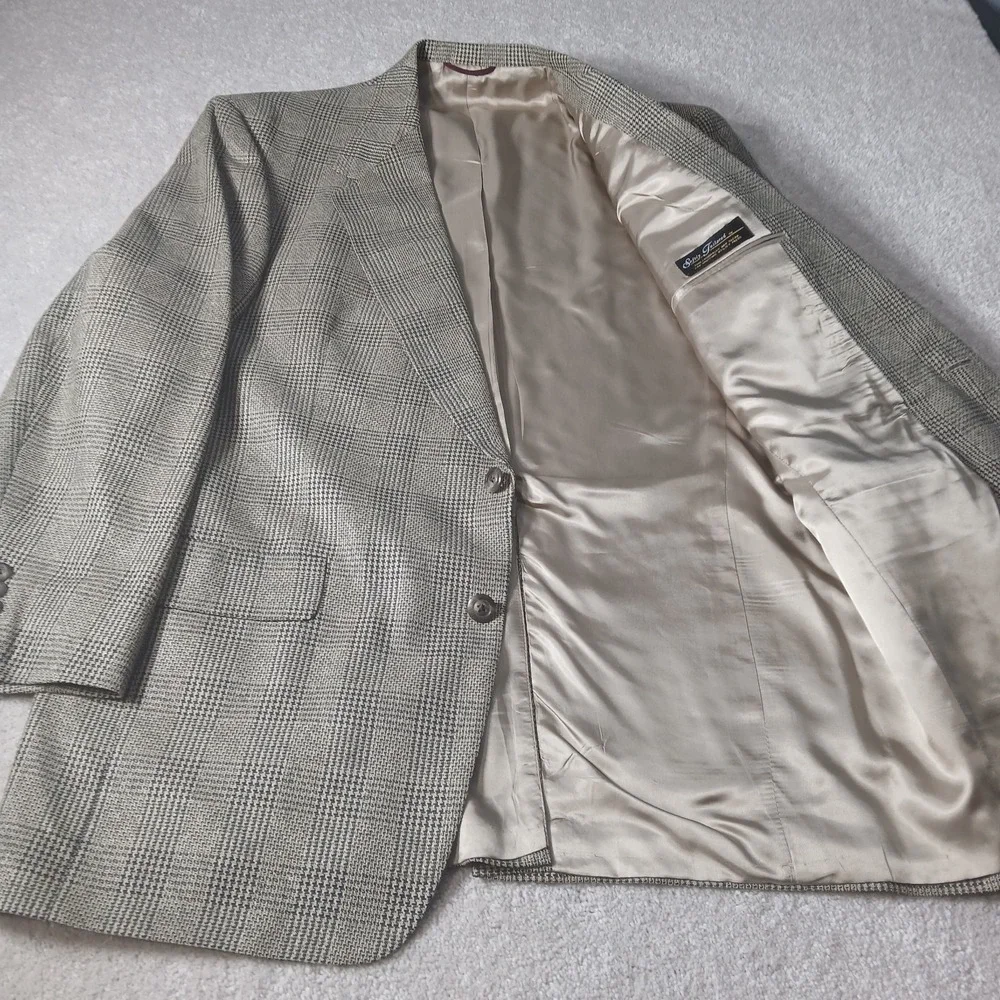 Hart Schaffner Marx Men's Sport Classic Houndstooth 42L-Made USA wool blend $395